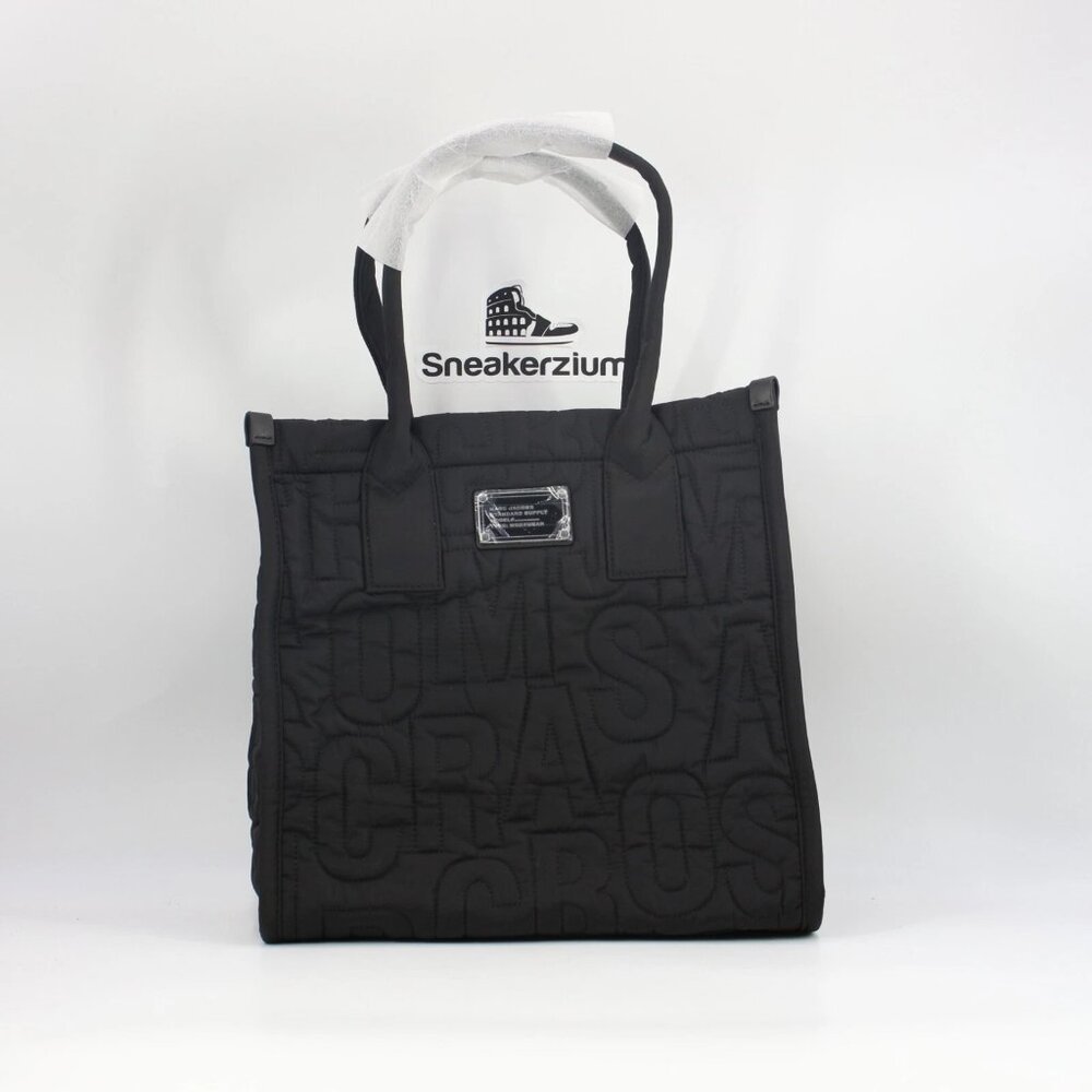 Marc Jacobs Workwear Monogram Black Nylon Zip Women's Tote Bag Brand New